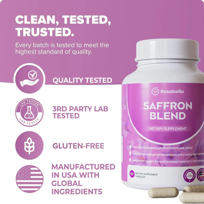 Rosabella Saffron Extract 60 Capsules